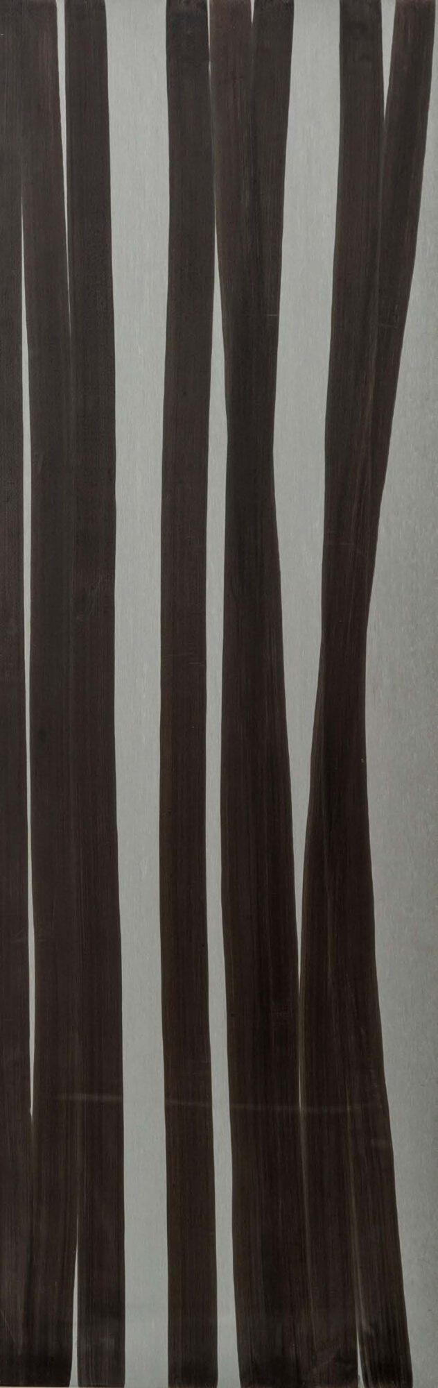 Stephan Spicher, Eternal line, 2003, mixed media on zinc, 150 × 50 cm