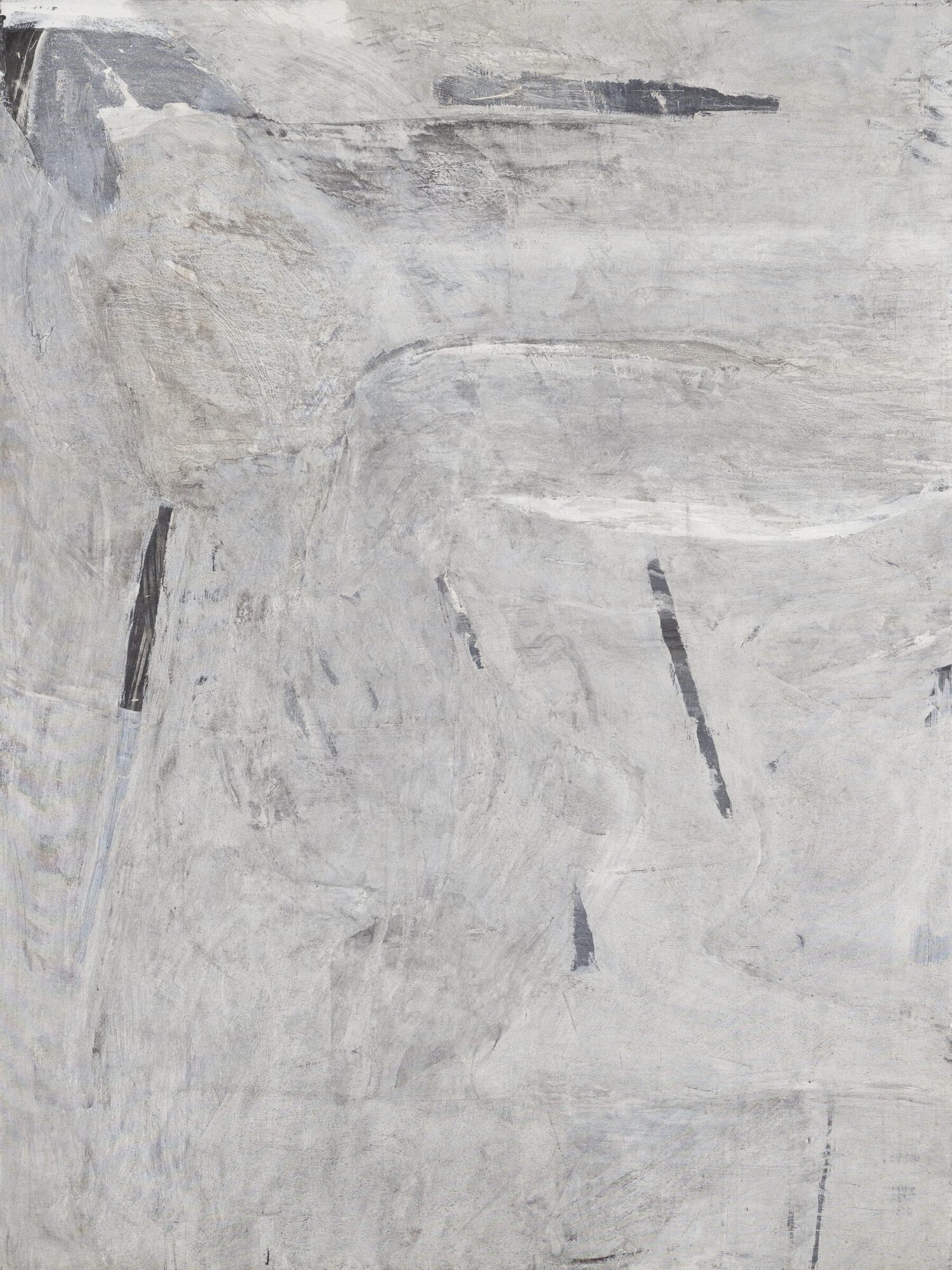 Stephan Spicher, Wall of ashes, 1988, mixed media on canvas, 200 × 150 cm