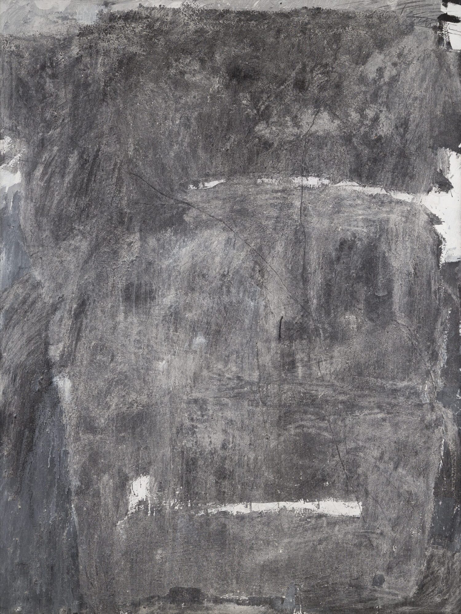 Stephan Spicher, Wall of ashes, 1988, mixed media on canvas, 200 × 150 cm