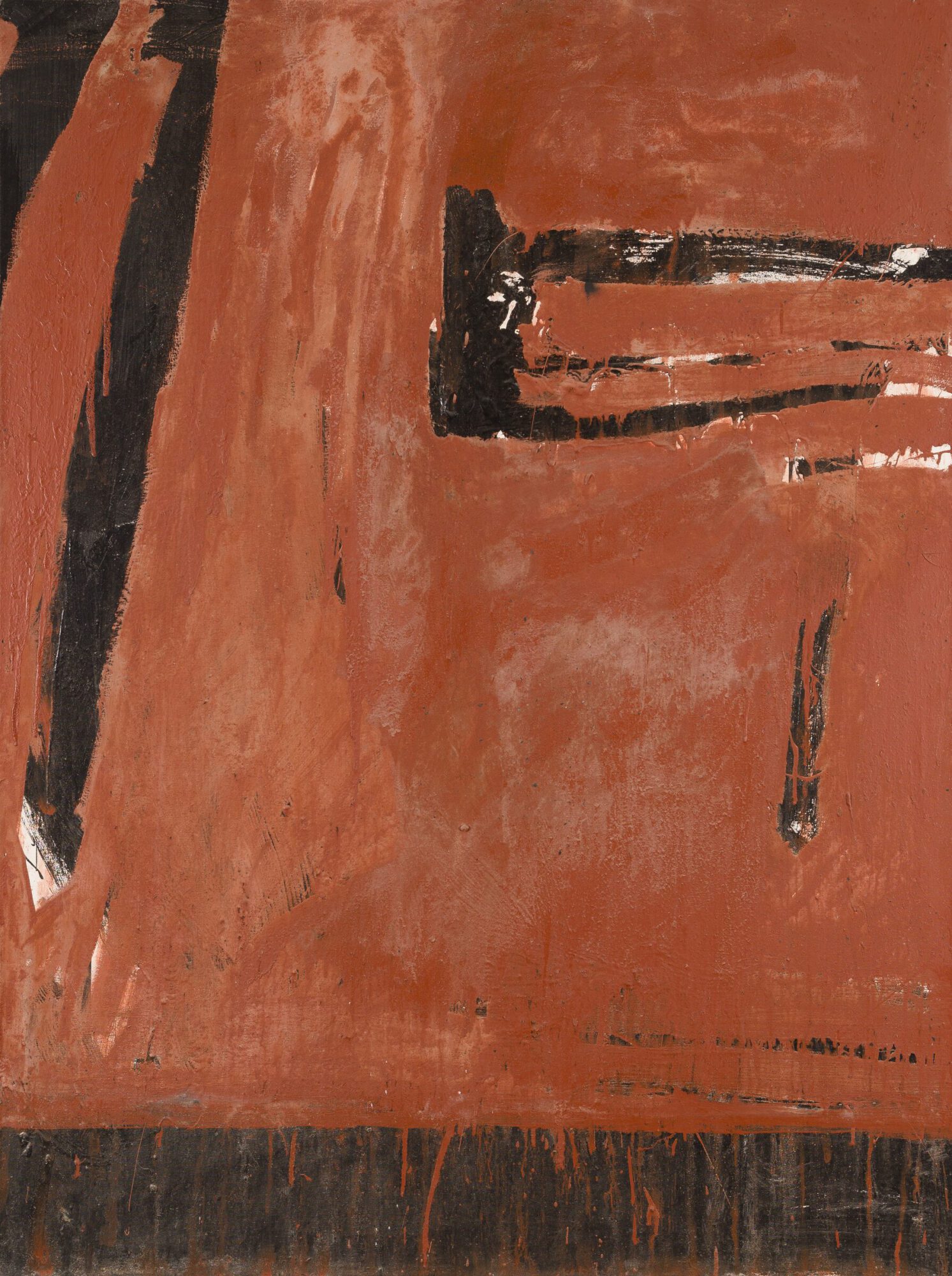 Stephan Spicher, Wall of ashes, 1988, mixed media on canvas, 200 × 150 cm