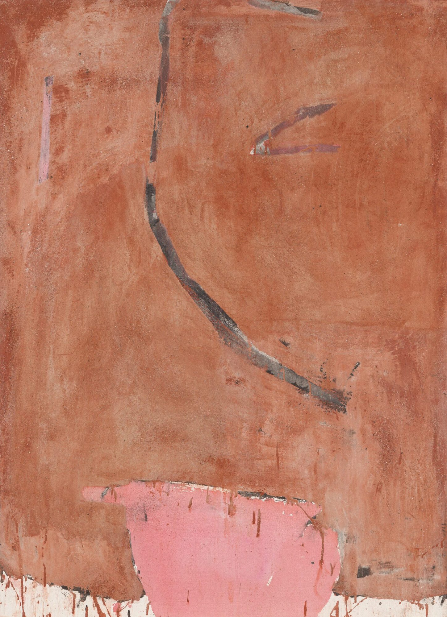 Stephan Spicher, Wall of ashes, 1987, mixed media on canvas, 150 × 108 cm